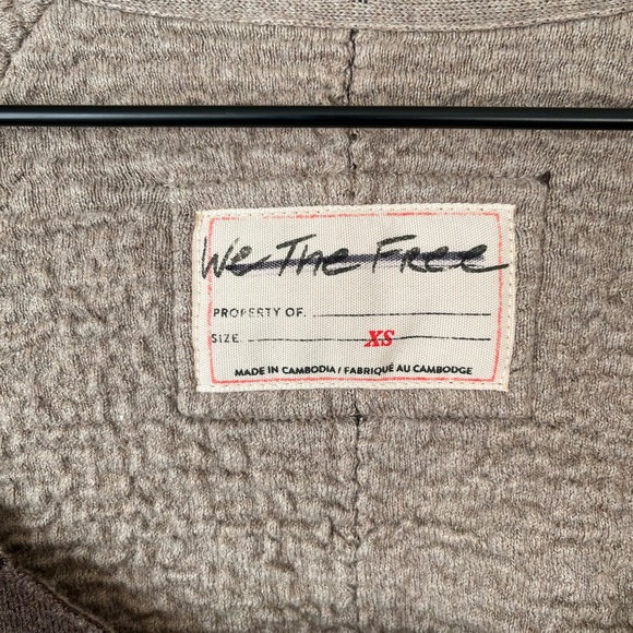 Free People we the free midnight pullover brown NEW - Picture 6 of 12